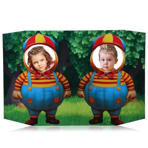 Tweedledum & Tweedledee cardboard cutout photo prop