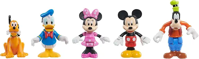 Coffret Figurines Mickey Mouse Disney Junior - 5 Personnages Articulés 7,6 cm