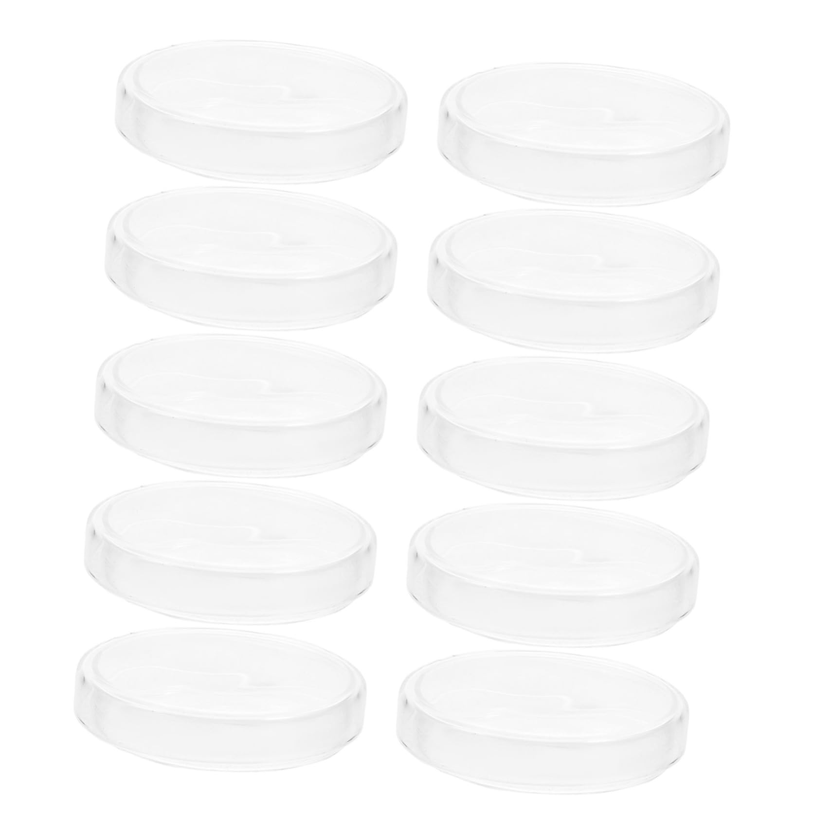 ULTECHNOVO 10stücke Petrischalen aus Glas mit Deckel für Mikrobiologische Kulturen Laborausrüstung und Experimente Wiederverwendbar und Hitzebeständig für Zell und Pilzkulturen
