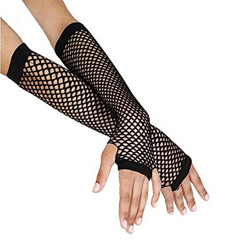 Beautys Love Netz-Handstulpen lang Damen schwarz one size