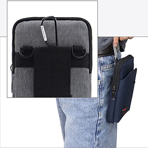 Travel Cell Phone Pouch Belt Pouch, Phone Holster Crossbody Bag with Shoulder Strap for iPhone Case Holder for Hand with Neck Lanyard Smartphone Walking Passport Wallet (Light Grey B) by WCALULEG - Used condition - Image 7
