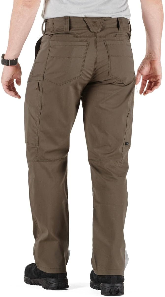 5.11 Tactical Men's Apex Pants, Regular Fit, Gusseted, 10 Pockets, Style 74434ABR, Tundra, 40W x 30L - Image 7