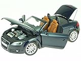 Material: Druckguss Audi TT 8J Roadster blau Modellauto Minichamps 1:18