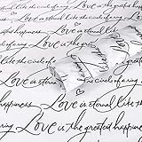 Letter Flower Gift Wrapping Tissue Paper 28pcs Shoes Gift Clothes Packing Craft Paper Christmas Valentine's Day Wedding Bridal Shower DIY Decoration 20×28 inch (COLOR 1, 20×28 inch (28 sheets/bag))