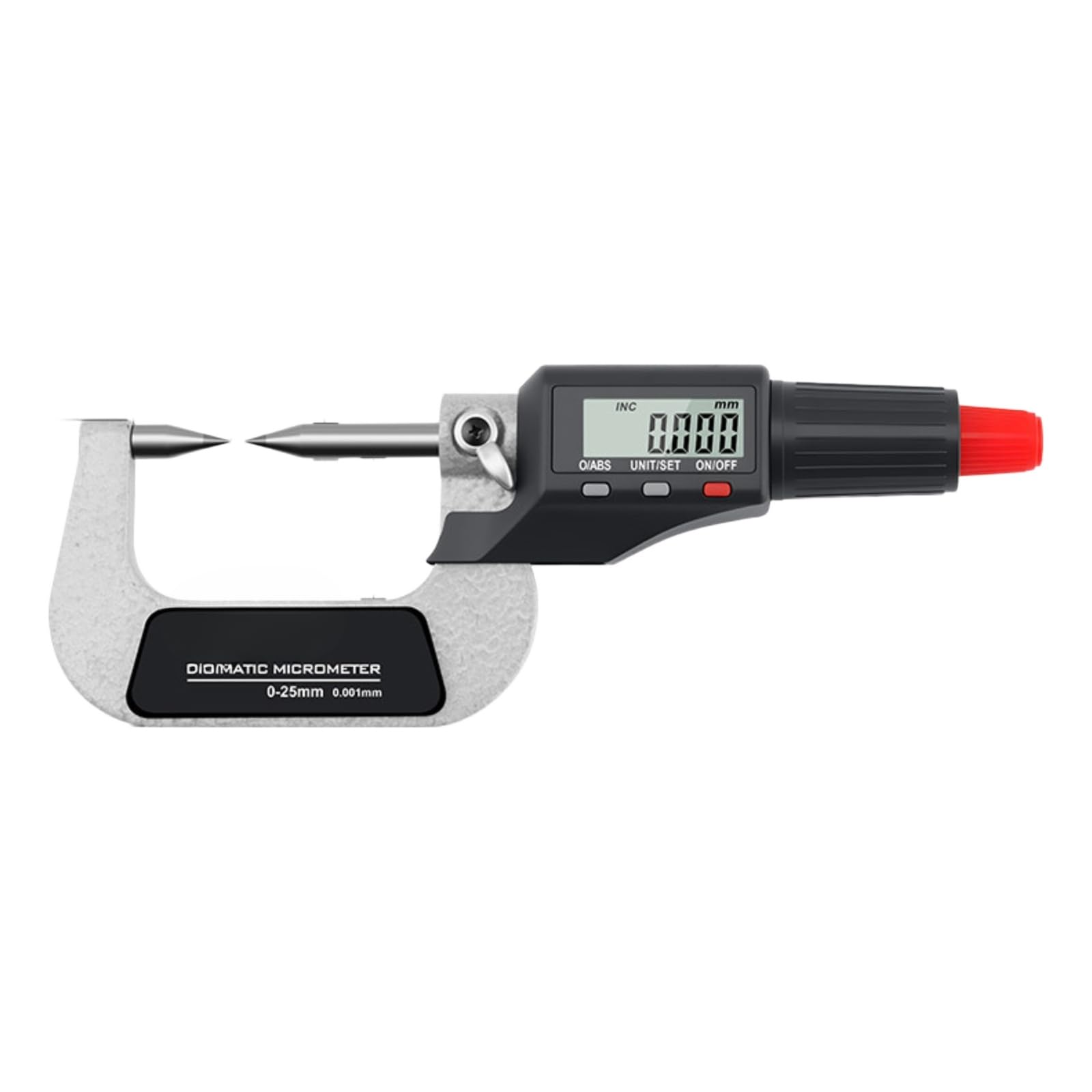 Spessimetro digitale, 212-221, 0-25 mm, Punte appuntite(212-221 Dual Point Tip 0-25mm)