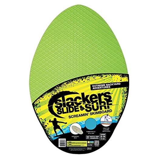 Slackers Slide and Surf 30" Surfin' Skimboard Toy