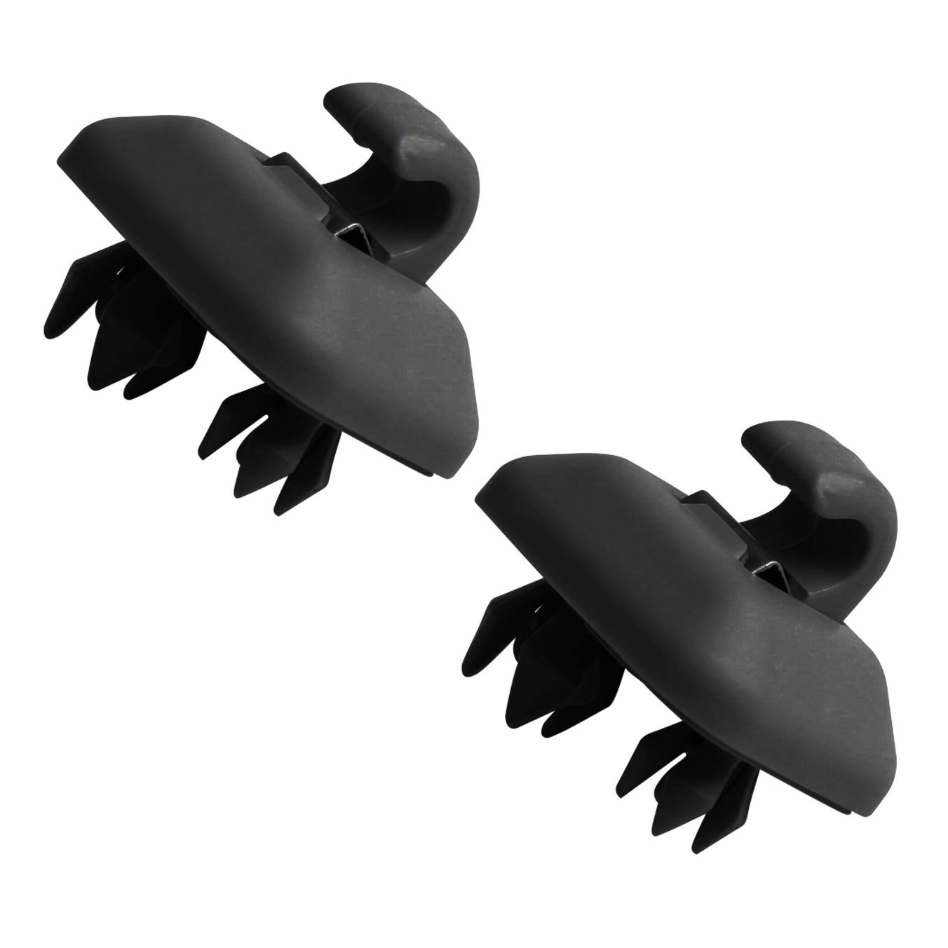 Car Sun Visor Hook Clip Bracket 2Pieces, Plastic Sun Visor Clip Hanger Hook Fit for Audi A1 A3 A4L A5 A6L A7 Q3 Q5 Q7 TT 8E0857563A 8U0857562A