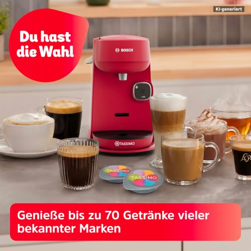 Bosch Tassimo harmony Kapsel-Kaffeemaschine, TAS173B, rot – Ansicht 3