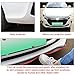 X AUTOHAUX 2.5m Car Bumper Lip Splitter Side Skirt Carbon Fiber Pattern Red