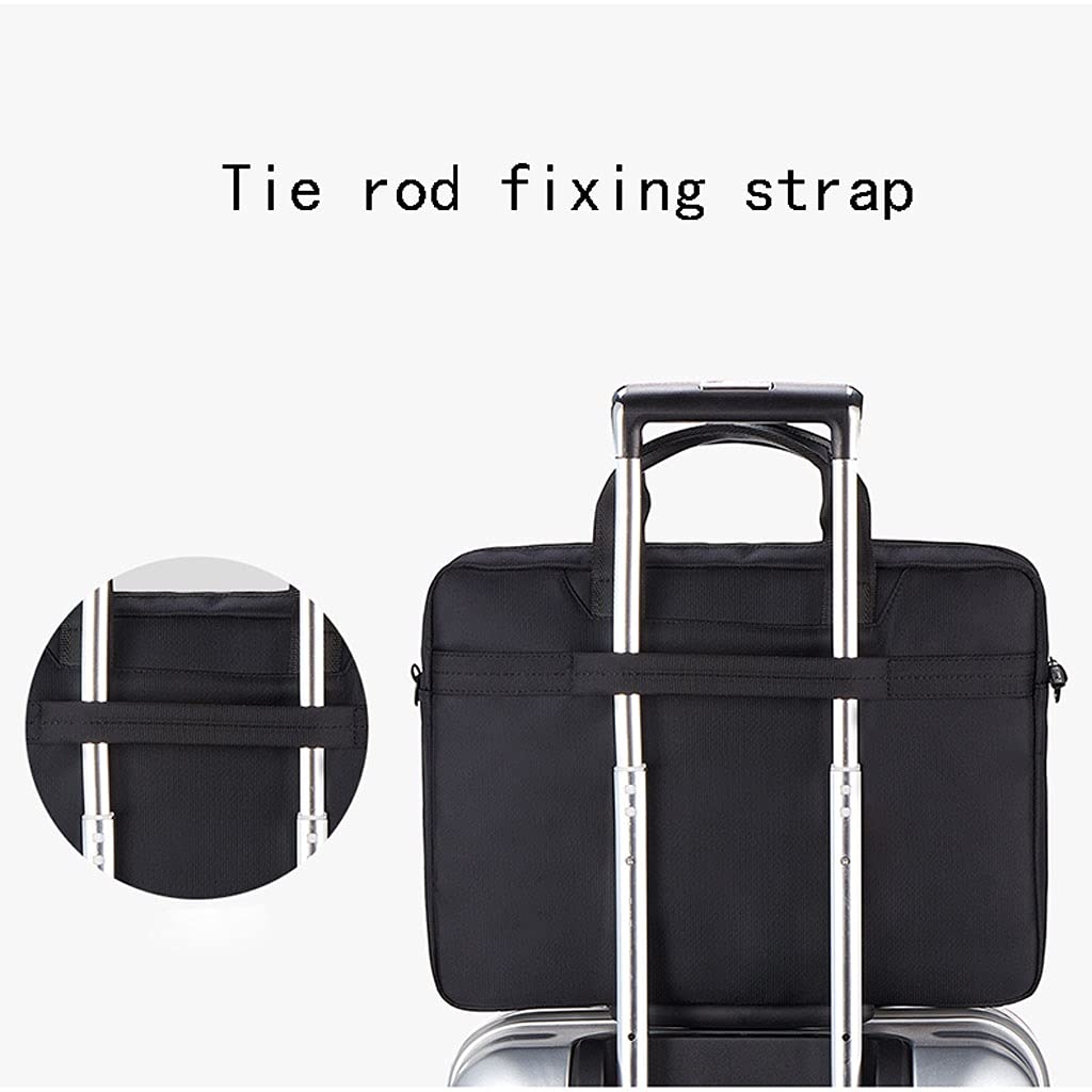 kieszeń na dokumenty File Folder Teczki Płótno Portable Dokument Tote Zipper A4 Torba Dokumentowa Black Business Casual Duża Pojemność Kieszeń Przenośna torba na dokumenty (Color : Black)