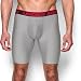 Under Armour Men's Original Series 9" Boxerjock, True Gray Heather/Red, Large