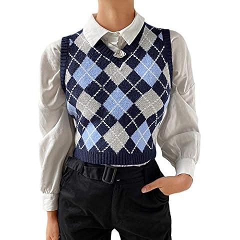 FeMereina Stylish V Neck Sweater Vest Cover