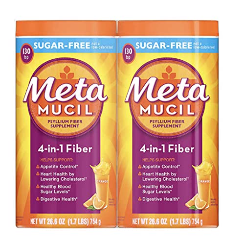 Metamucil Orange Sugar Free Smooth Texture Powder 114 Doses (Pack of 2) Metamucil Orange Sugar Free Smooth Texture Powder 114 Doses (Pack of 2)