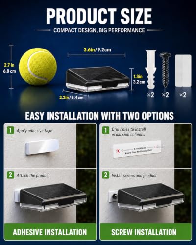 KAJICOO Solar Fence Lights Outdoor, 6 Pack Warm White & RGB 6 Color with RGB Breathing Light Mode, IP65 Waterproof LED Solar Powered Lights for Wall, Backyard, Railing, Step, Patio, Deck, Yard - image 6