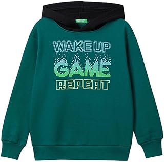 Benetton Boys Printed Hoodie
