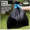 55 Gallon Large Trash Bags [39 X 56 20 Micron] 20 Black Contractor Garbage Bags | Heavy Duty Lawn Leaf Yard Waste Bags | 55-60 Gallon Extra Large Construction Industrial Plastic Trash Can Liners