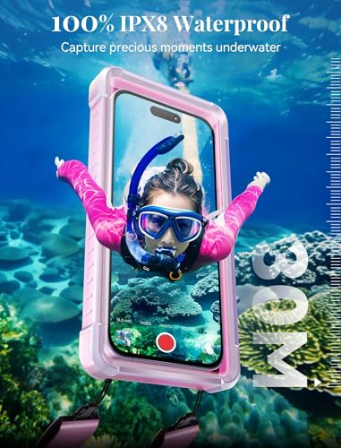 Topgo WPC01 Waterproof Phone Case With Crossbody Lanyard For Snorkeling, Diving And Filming [Underwater Screen Touchable & Water Protector] Cell Phone Dry Box Up To 7 Inch thumb #4