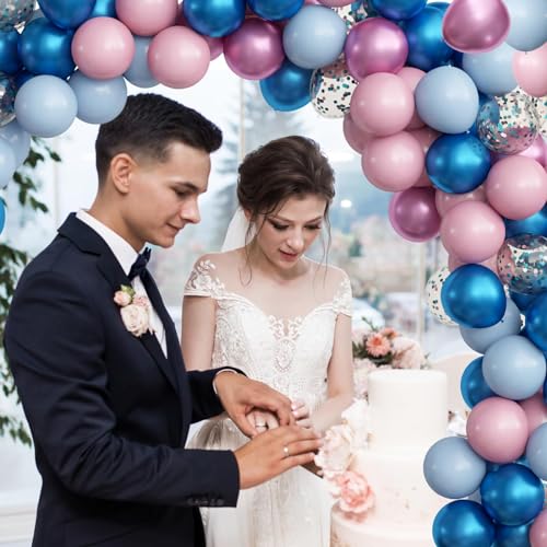Oumuamua BLUE AND PINK BALLOON SET Gender Reveal Decorations Balloons Set, 62Pcs Pink And Blue Balloons For Boys Or Girls Gender Reveal Baby Shower Birthday Party Decorations thumb #5