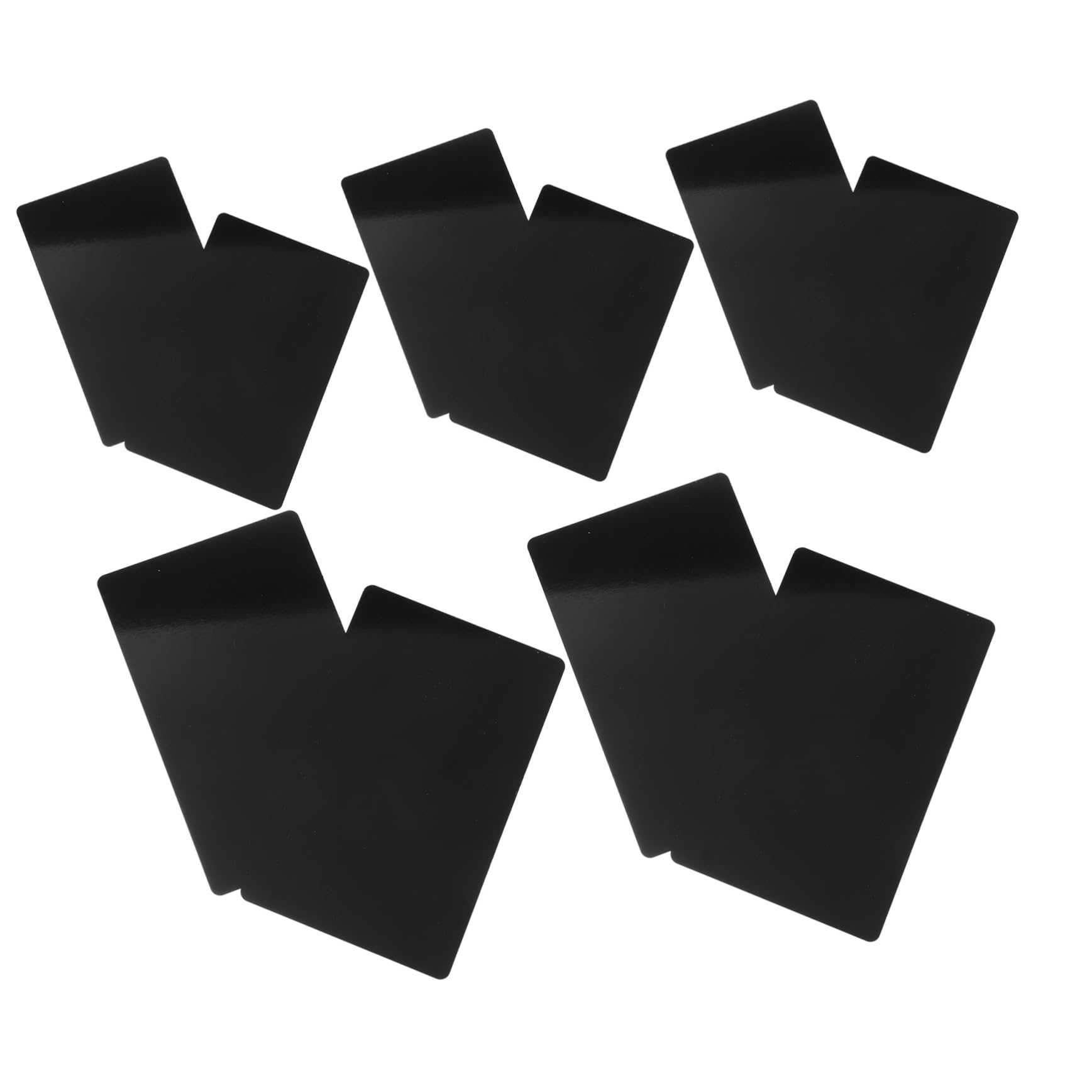 Gadpiparty 10 Set Carto Di Visita in Alluminio Di Marcatura Cartellino Portanome in Alluminio Biglietti Da Visita Vuoti Per La Stampa Carte Metalliche Scheda Di Nero 10 Pezzi*10