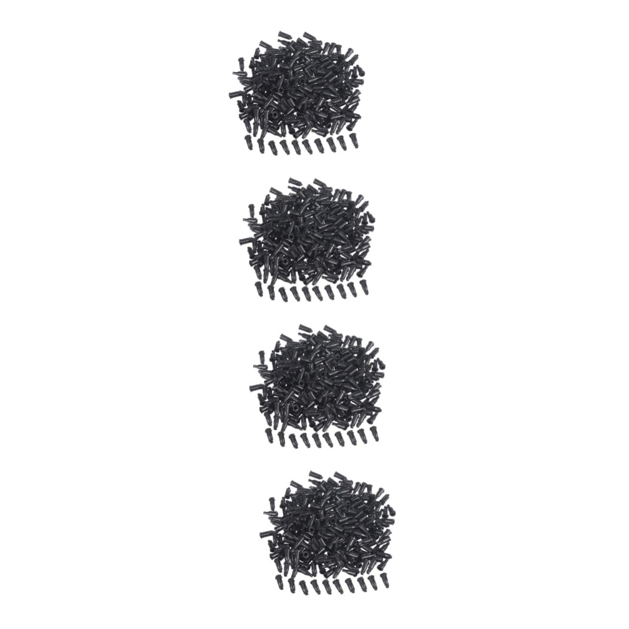 Alipis 4 Set Luer Lock Da Tappi Nero Per Erogazione Liquidi Per Siringhe Per Professionale E Domestico 250 Pezzi*4