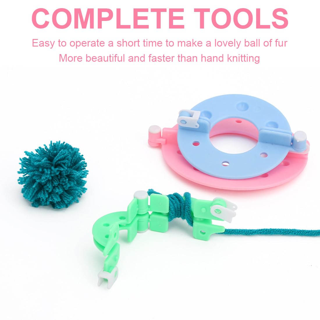 Produktbild von 8 Stücke Pompon Hersteller Weben Handwerk, Der Wer... – Vicedeal