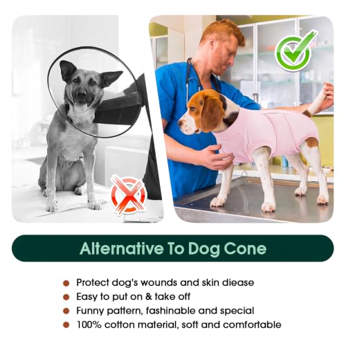 Image of Kuoser Dog Surgery Suit Female Spay, Dog Recovery Suit Male Neuter