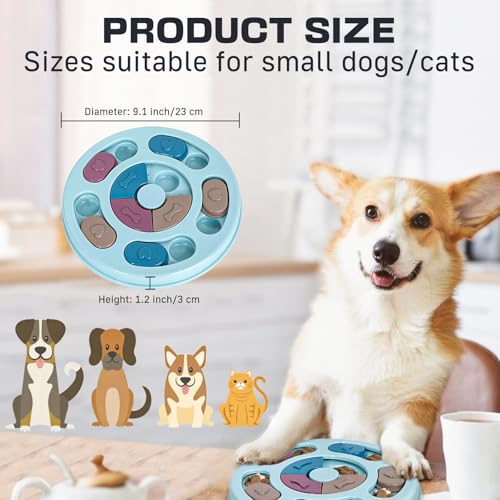Blanlody Hundespielzeug Intelligenz， Intelligenzspielzeug für Hunde mit Quietschend Interaktives Hundespielzeug mit Beschäftigung， Futterspielzeug Hund für Kleine, Mittlere, Große Hunde und Katzen