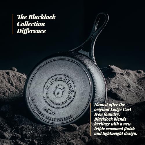 Image of Lodge Blacklock 7 inch Triple Seasoned Cast Iron Skillet - Lightweight - Easy Cleanup - Premium Cookware