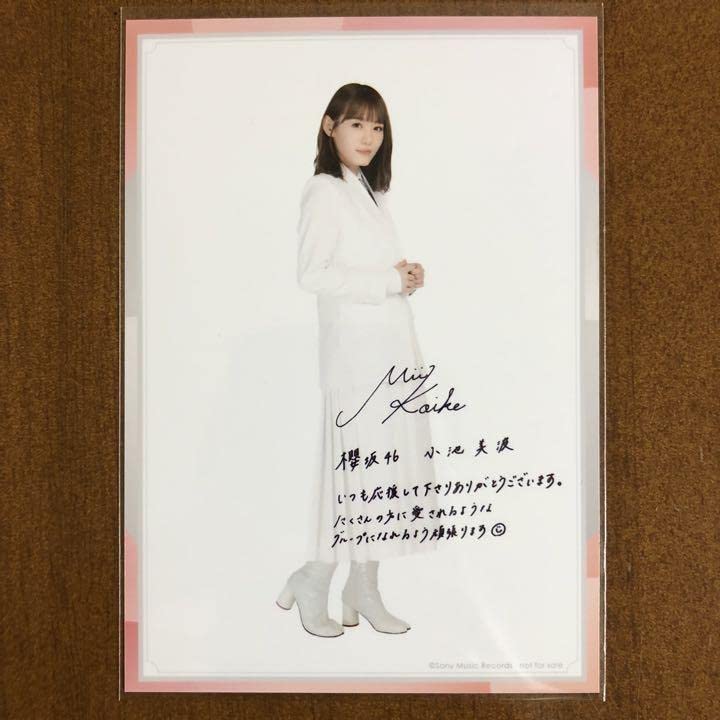 Amazon.co.jp: 櫻坂46 欅坂46 小池美波 サイン入り生写真 : おもちゃ 
