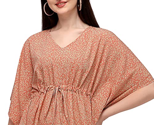 Image of SEREIN Women's Crepe Kaftan Maxi Casual Dress