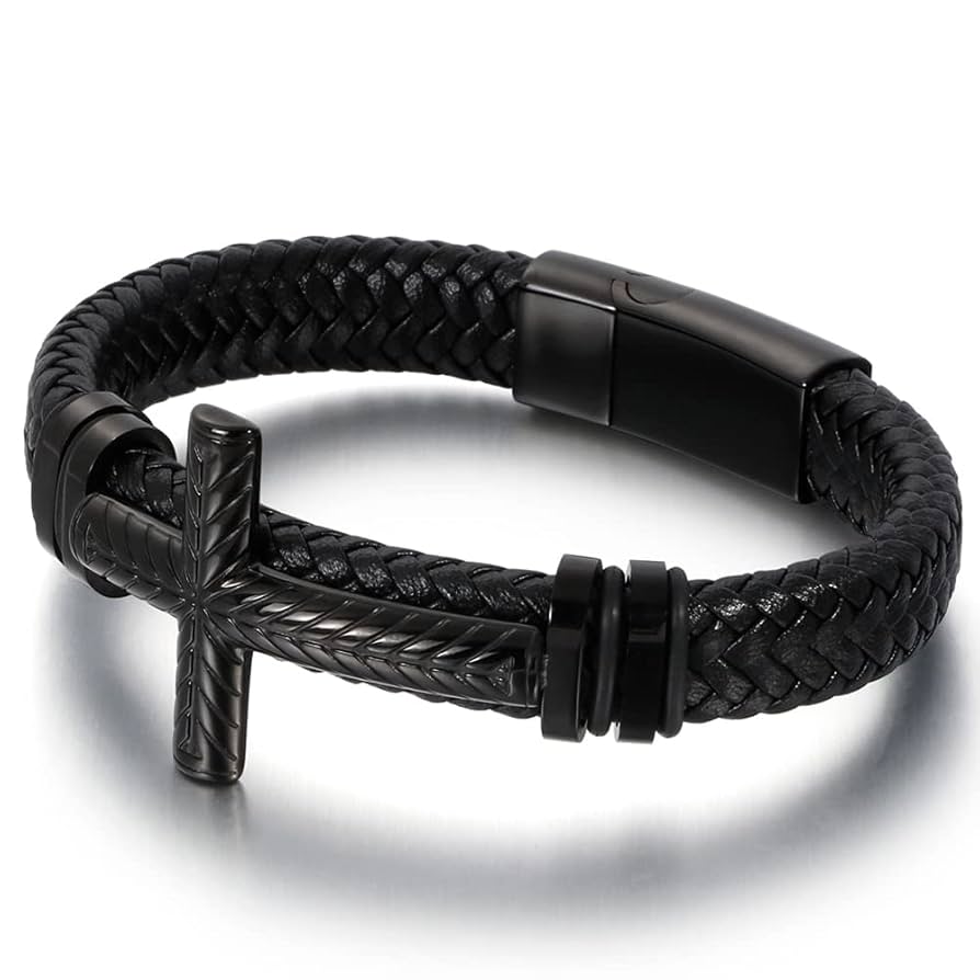 アクセサリー Engraved the Cross leatherbracelet GINZI アクセサリー Engraved the Cross leatherbracelet GINZI