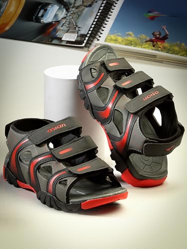 Image of ASIAN Mens VISTARA-20 Casual Sandals with adjustable velcro closure for easy wear with flexible fitting and trendy and stylish looks ideal for everyday use for mens as well as boys