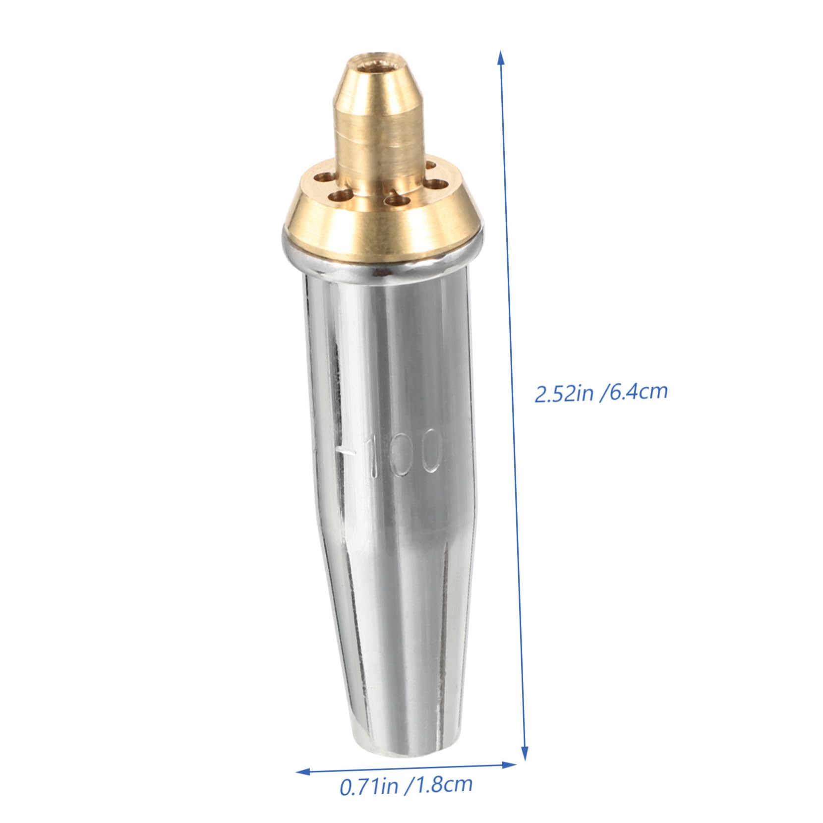 SEWOART 2pcs Propane Cutting Nozzle Tip for Cutting Torch Cutting Tip for Torch Tip for Natural Gas Torch Propane Cutting Torch Tips Torch Spare Part Replacement Torch Tip Copper