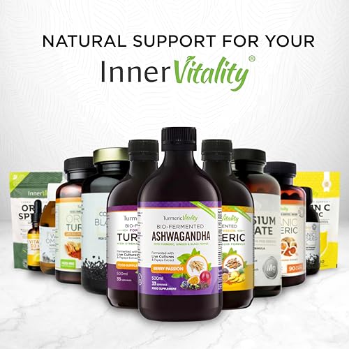 Ashwagandha KSM-66 Liquid Bio-Fermented with Turmeric, Probiotics & Digestive Enzymes for Stress, Mood & Gut Health - Natural Berry Passion Flavour - Image 8