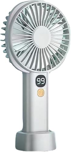 Miniatura 8 de Vortex S-19 USB MINI FAN Azul Pequeño Práctico Práctico Inalámbrico Recargable Potente 5 niveles de velocidad Opción de modo de viento natural