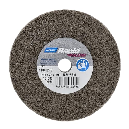 Saint Gobain - 66261014933 - Unified Wheel, 3in Dia.x1/4inWx3/8in, PK40