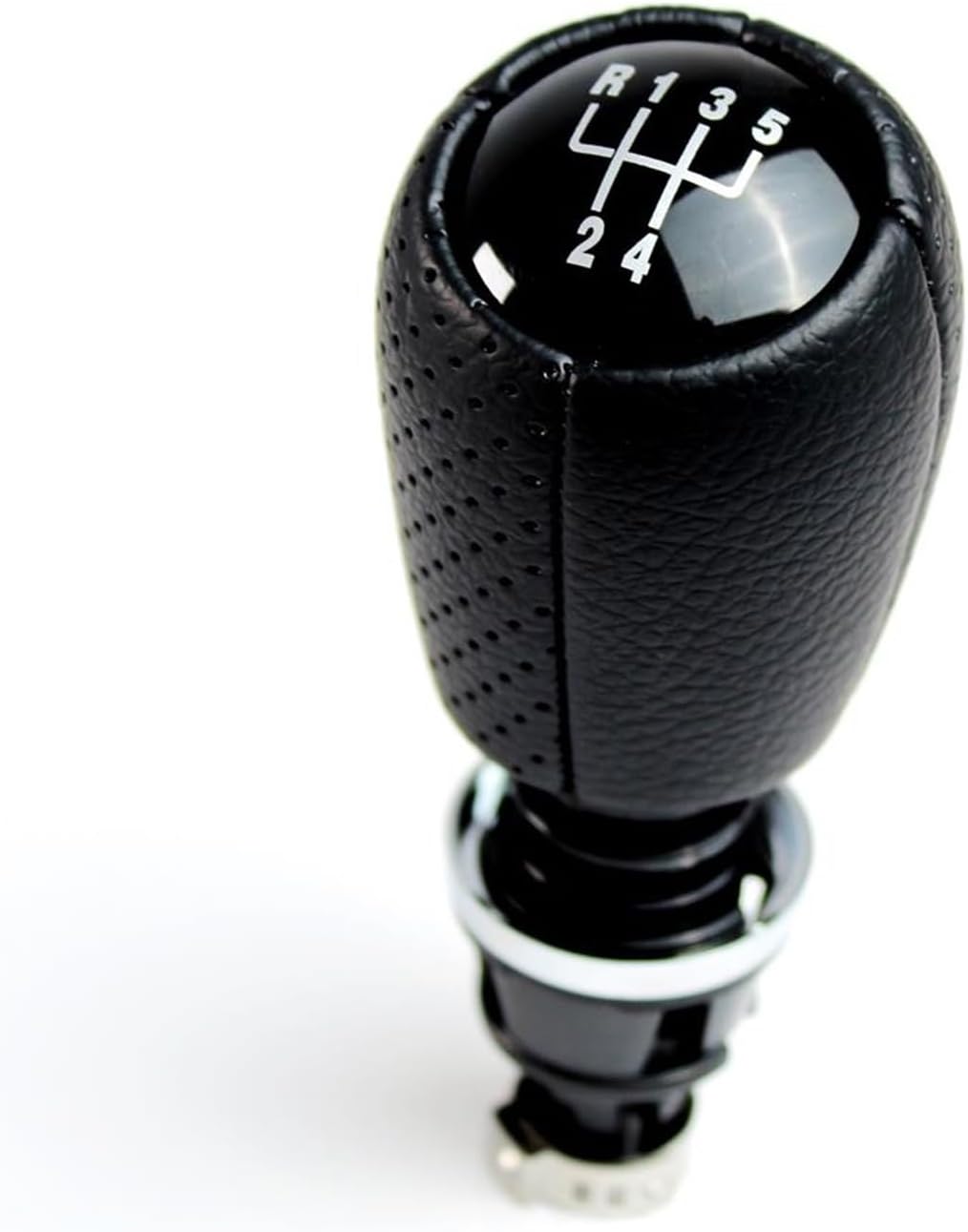 BARDZO Gear Shift Knob for Seat for Leon 1M1 2002 2003 2004 2005 2006 Car-Styling 5/6 Speed Car Gear Shift Knob with Leather Gaitor Boot Accessicess Car Shift Knob (Color : 6 Speed knob)