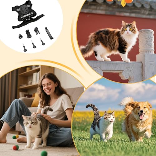 Arnés para gatos pequeño transpirable con chaleco acolchado antifugas 8