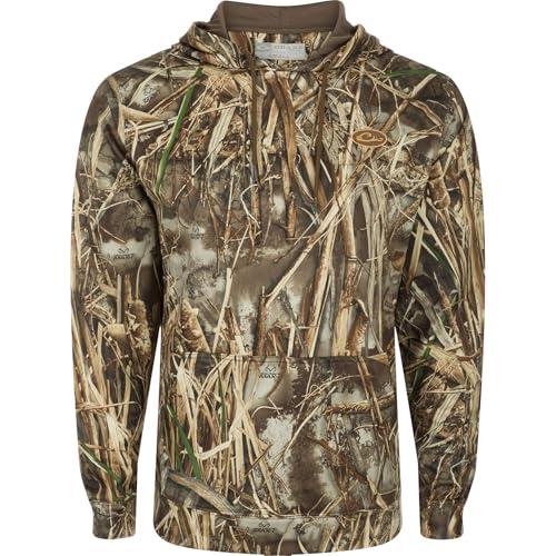 Drake Waterfowl Youth MST Performance Hoodie, Drake Youth Camo Hoodie, Kid's Hunting Hoodie (US, Alpha, Small, Regular, Max-7)