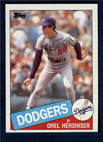 1985 Topps 493 Orel Hershiser NM-MT RC Rookie Los Angeles Dodgers Baseball