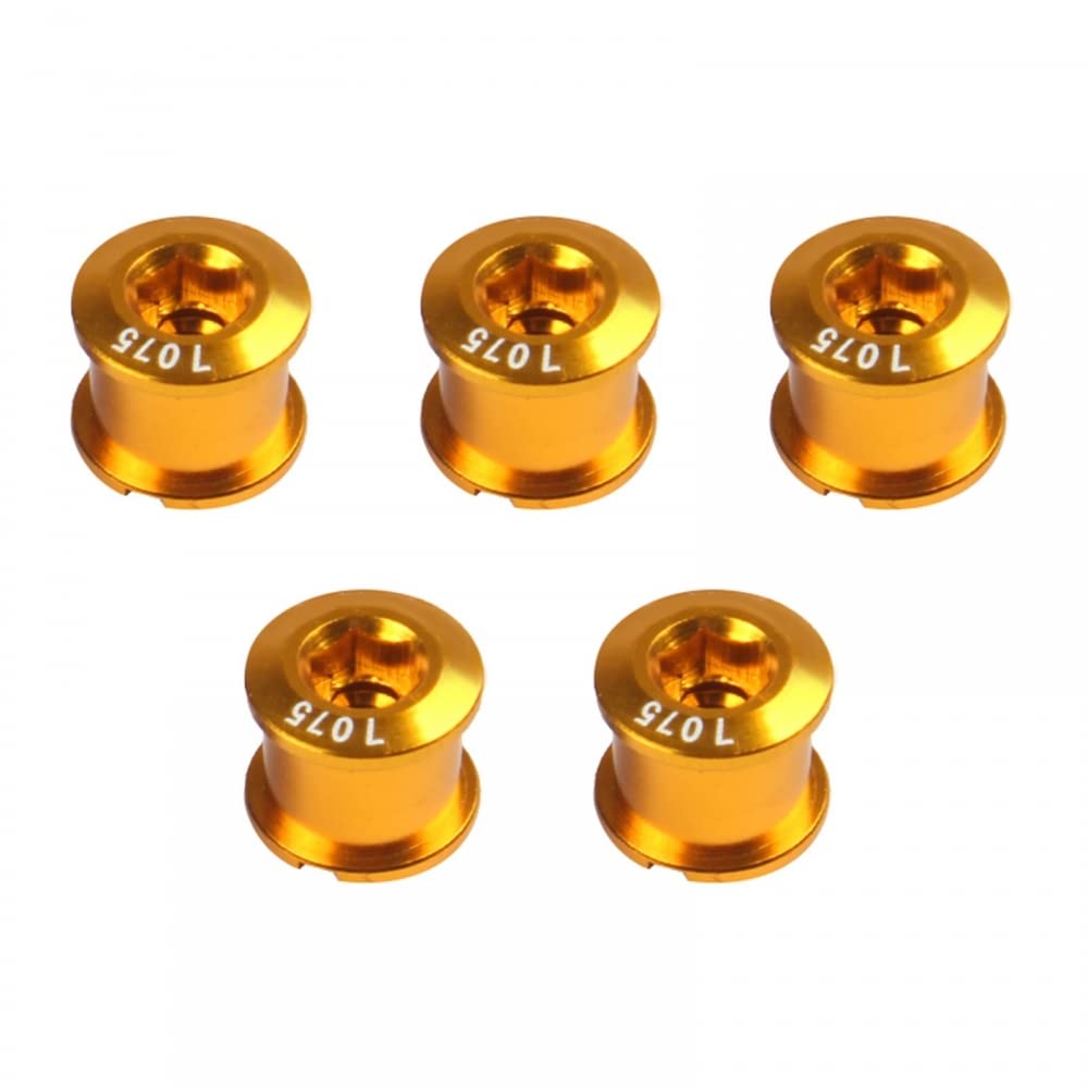 5 Viti Per Corona Bici In Alluminio 7075 + Chiave – Monopeggio/Bipia, Per MTB, BDC, BMX, Fixie