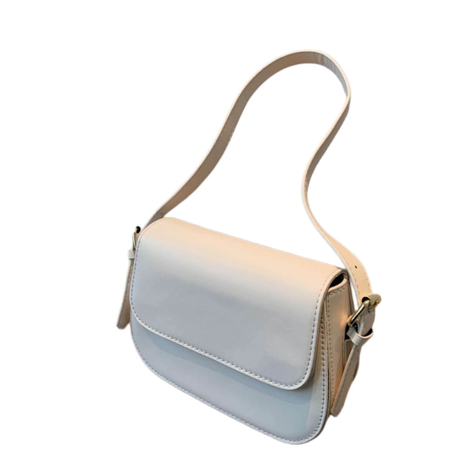 Borsa A Mano da Donna Tracolla Semplice Ed Elegante Piccola Quadrata retrò-Bianco