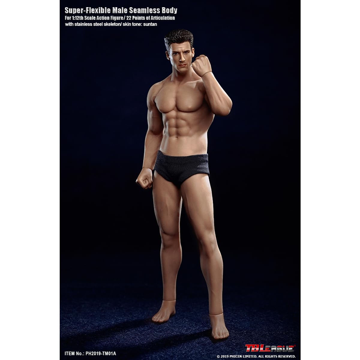 Amazon | HiPlay TBLeague 1/12 シームレス 男性 筋肉素体 ヘッド付き