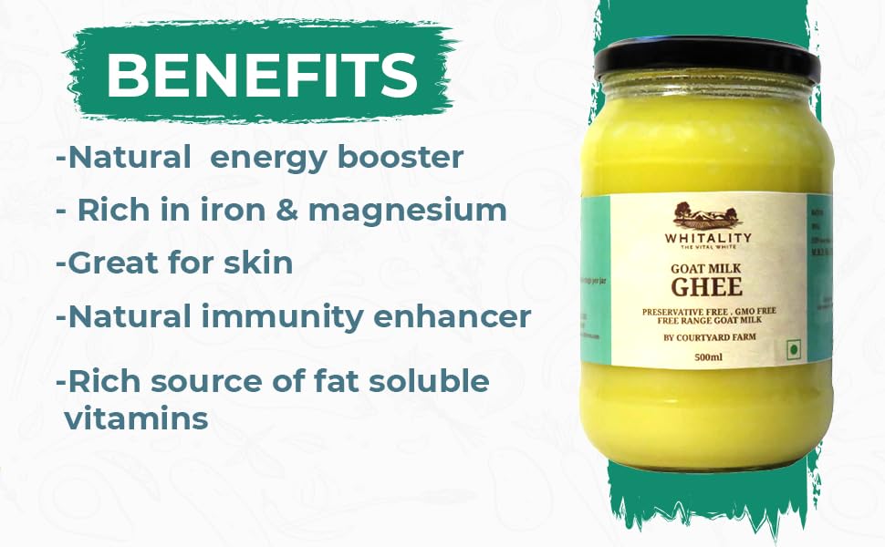 Courtyard Farms Goat Milk Ghee Traditional 200ml Glass Bottle 3