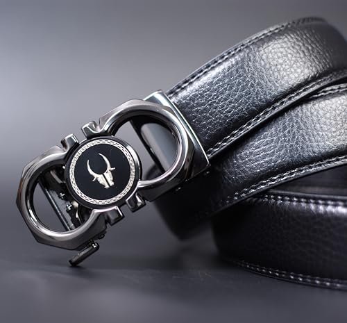 Image of WildHorn Men's Genuine Leather Belt for Men| Premium Auto-Lock Buckle | Adjustable up to 48 inch | Formal & Casual Wear | Micro-Adjust Fit | Including Stylish Gift Box