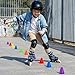 Bekith 120 Pack Indoor Outdoor Agility Mini Sports Cones, 3 Inch Training Marker Cones for Kids, Plastic Traffic Cones for Roller Skating and Skate Practice, 6 Assorted Colors