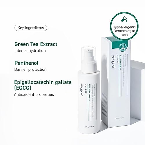 Miniatura 3 de DR.ORACLE A-Thera Emulsion - Loción facial hidratante facial para pieles sensibles, (4.05 onzas líquidas) Probado por dermatólogos, 21; STAY