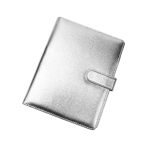Amazon | A5 バジェットバインダー シルバーPUレザーバインダーカバー