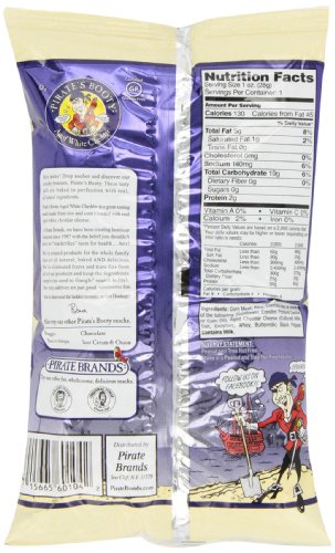 Pirate's Booty Aged White Cheddar Cheese Puffs, 24Ct, 1Oz Indvidually Sized Bags, Healthy Kids Snacks, Gluten Free #TOP2