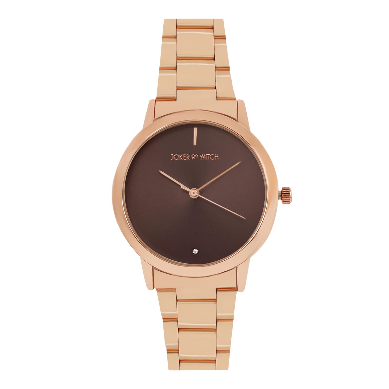 Joker & Witch Midnight Taupe Brown Dial Rose Gold Stainless Steel Analogue Watch for Women (B0BBFJ2CL8) Amazon Price History, Amazon Price Tracker